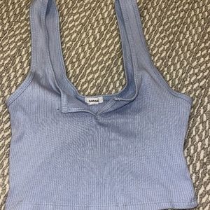 baby blue tank top
